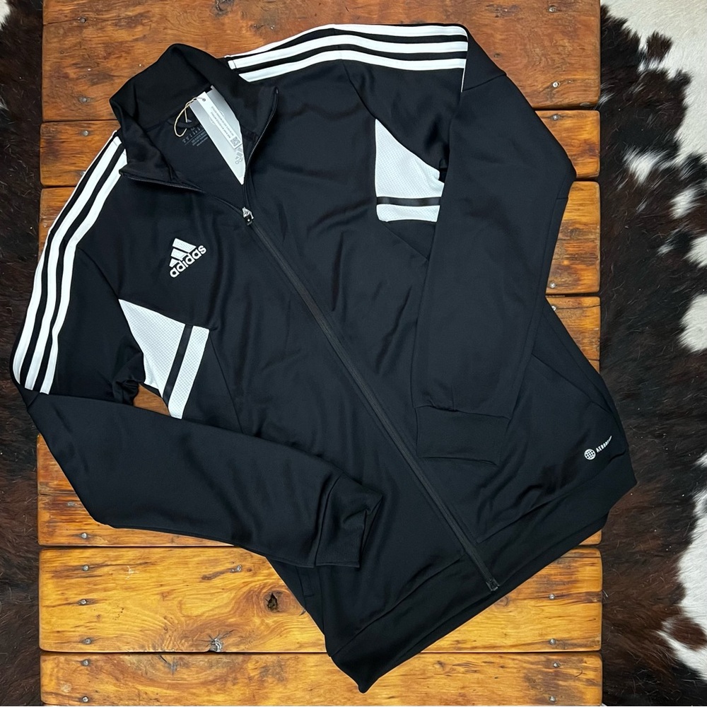 Adidas slim-fit track/cross-training jacket. NWT